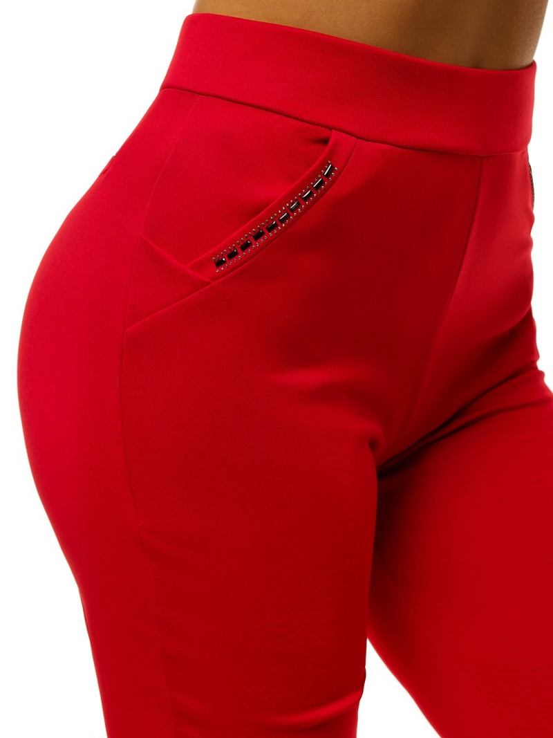 Ženske kratke pajkice rdeče OZONEE JS/1027/E5