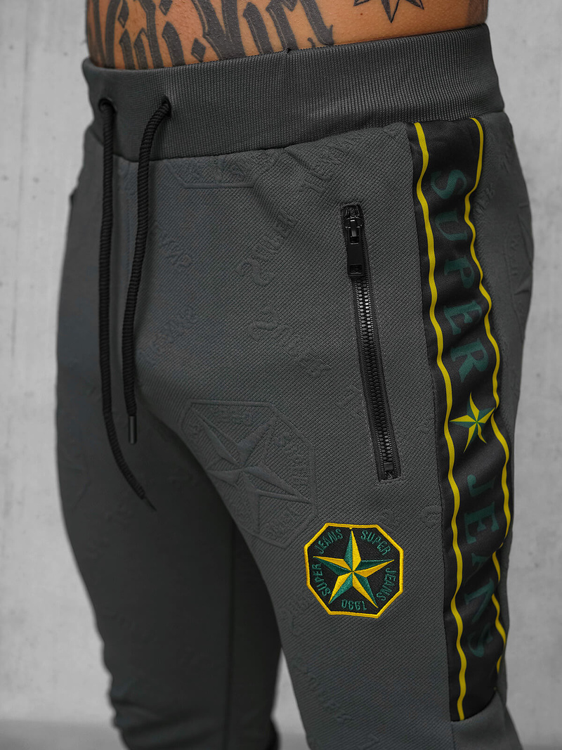 Moška trenirka grafitni OZONEE O/FF3562AB