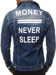 Moška jeans jakna temno-modra OZONEE G/600