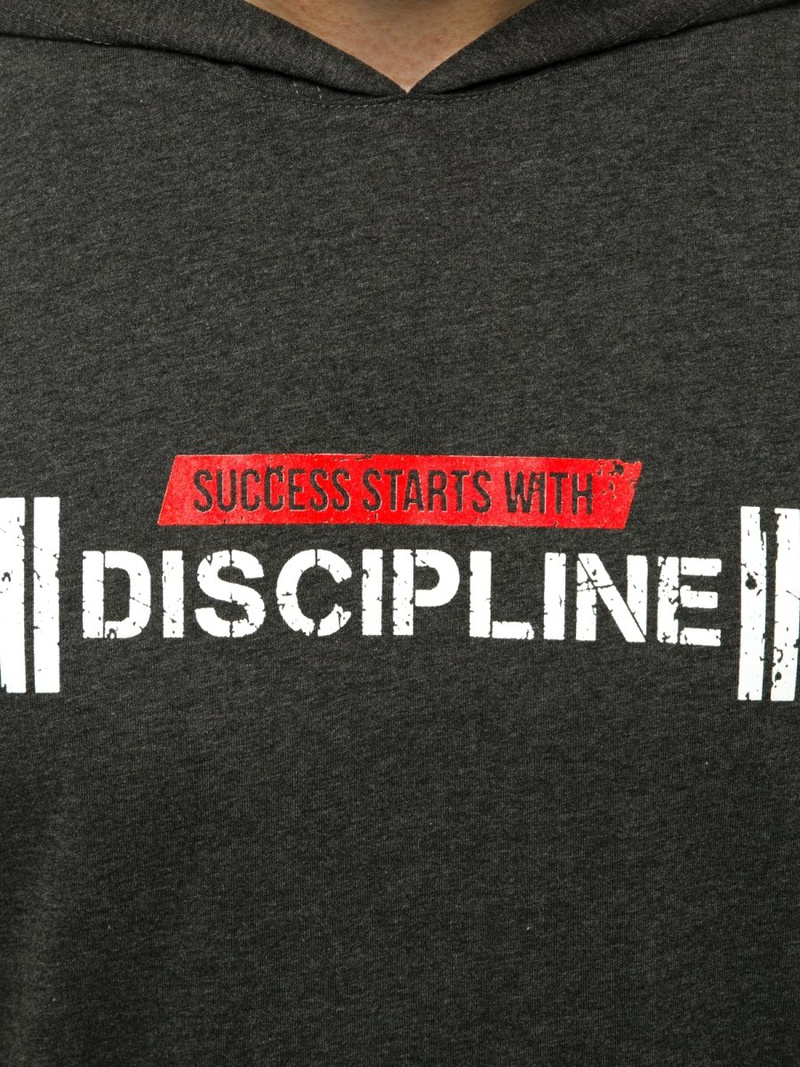 Moška majica brez rokavov grafitna OZONEE MACH/M1211