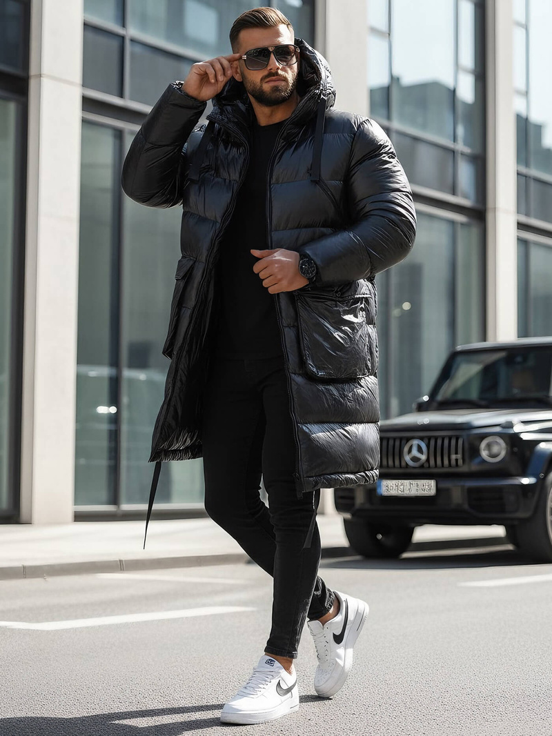 Moška zimska jakna črna OZONEE O/M3205Z