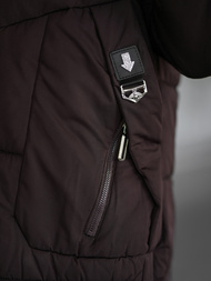 Ženska zimska jakna čokolada OZONEE JS/16M9302/158