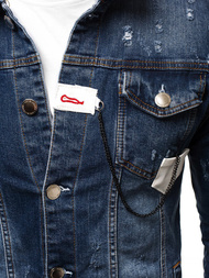 Moška jeans jakna temno-modra OZONEE G/600