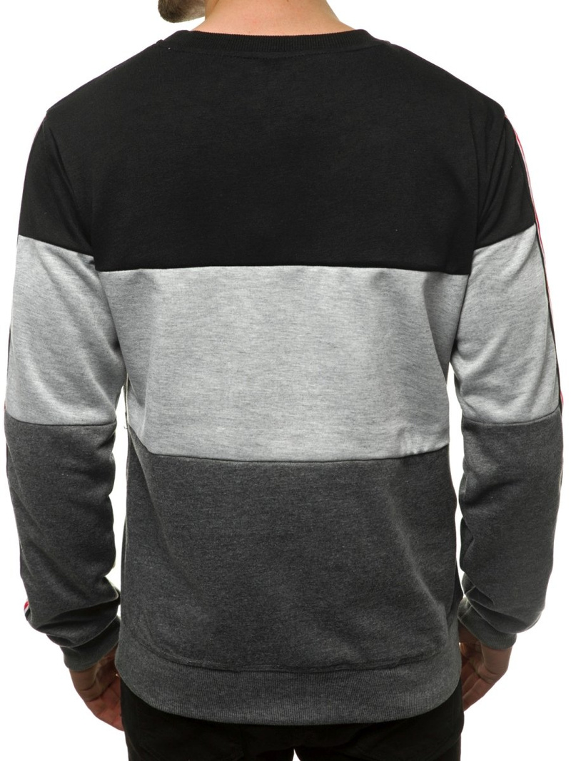 Moška jopa črno-grafitna OZONEE JS/JZ11036