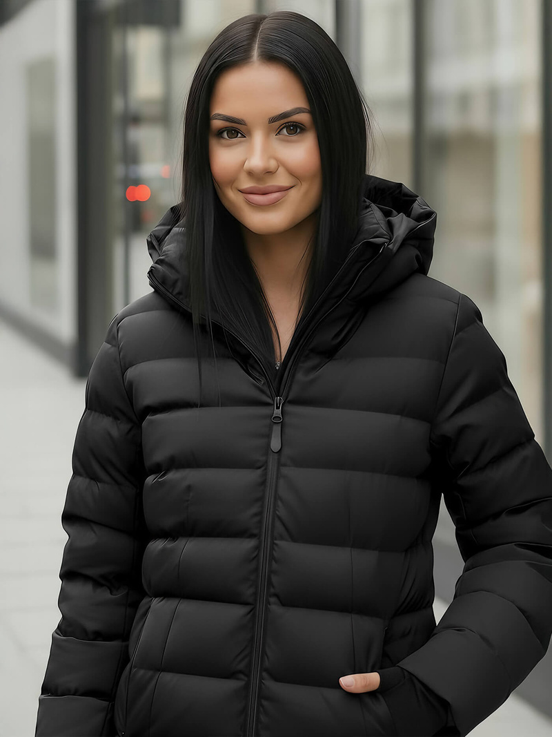 Ženska zimska jakna črna OZONEE JS/M769/392