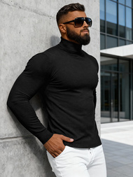 Moški pulover črni OZONEE NB/MMB600/4Z