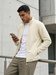 Moška jopa ecru OZONEE JS/HH016/1