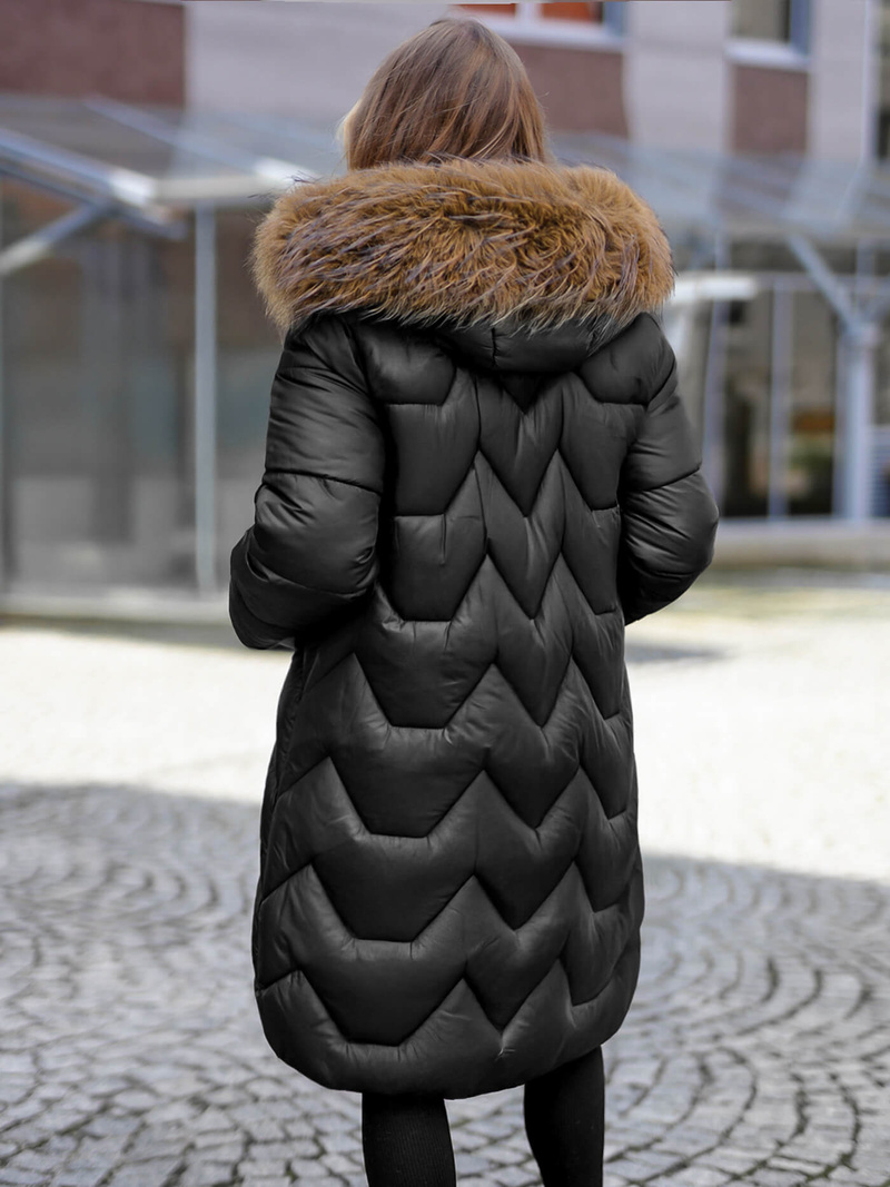 Ženska zimska jakna črna OZONEE O/5M3229/392