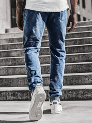 Moške hlače jogger modre OZONEE JS/KK1098
