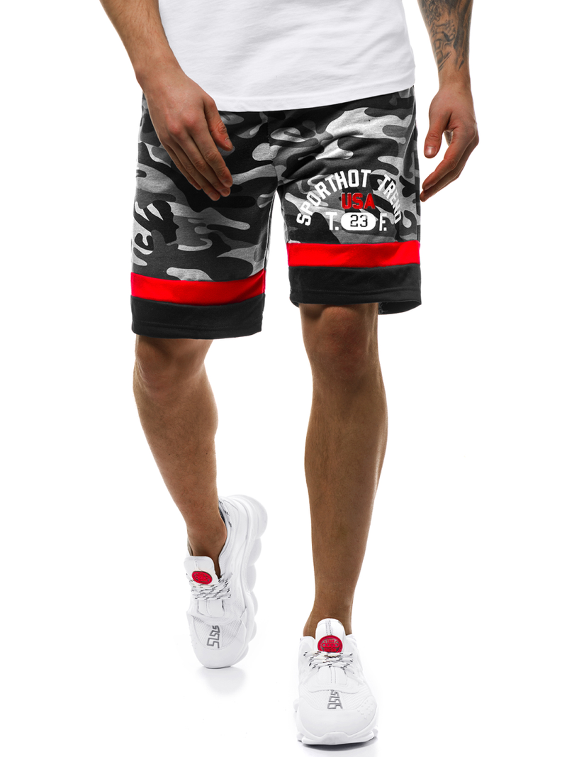 Moške kratke hlače sive OZONEE JS/KK300152