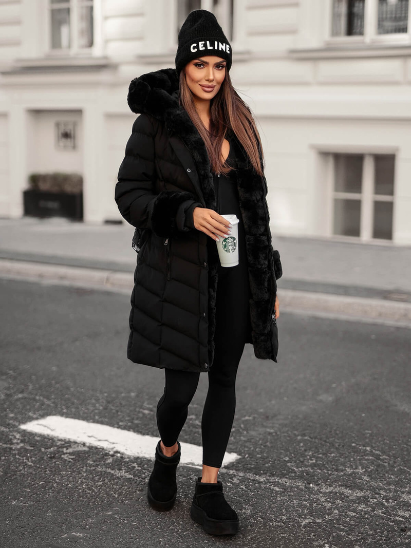 Ženska jakna črna OZONEE JS/5M3156/392Z