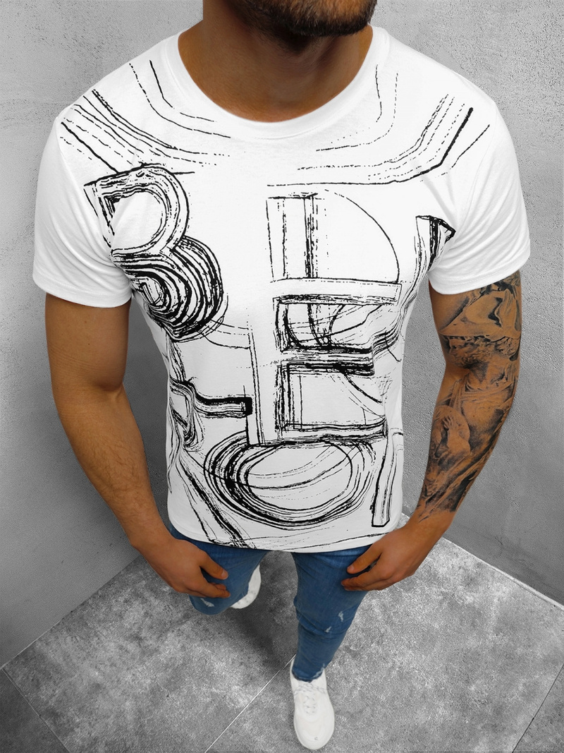 Moška majica beli OZONEE O/1299