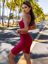 Ženski dvodelni komplet trenirka bordo OZONEE O/22754Z